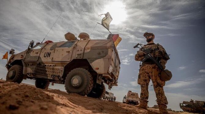 Bundeswehrsoldat im Norden Malis