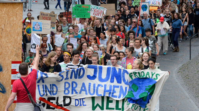 Eine der vielen Demos von Fridays for Future im Sommer in Bonn: Sorge mischt sich mit Rebellion. "Wir sind jung und brauchen die