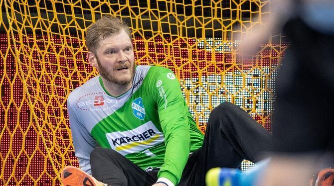Handball-Torhüter Johannes Bitter in Aktion