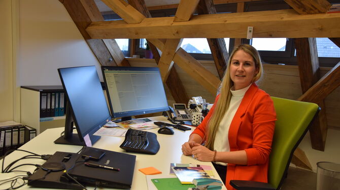 Katharina Kleber hat seit wenigen Wochen einen neuen Schreibtisch. Sie ist die neue Geschäftsführerin beim Gemeindeverwaltungsve