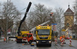 Samstagmittag und Sonntag war die Lederstraße in Richtung Pfullingen komplett verkehrsberuhigt.  FOTO: MEYER