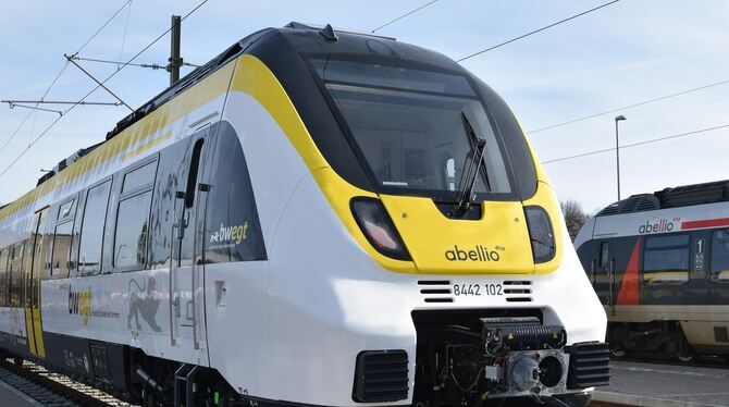Ein neuer Elektrotriebzug vom Typ »Talent 2«, den Abellio ab Juni auch zwischen Stuttgart und Tübingen einsetzen wird.   FOTO: A