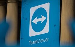 Das Logo des Softwareherstellers Teamviewer ist zu sehen