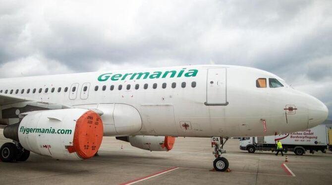 Flugzeug der Airline Germania