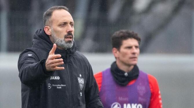 Pellegrino Matarazzo, Trainer des VfB Stuttgart, gestikuliert Pellegrino Matarazzo, Trainer des VfB Stuttgart, gestikuliert