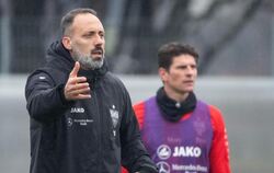 Pellegrino Matarazzo, Trainer des VfB Stuttgart, gestikuliert