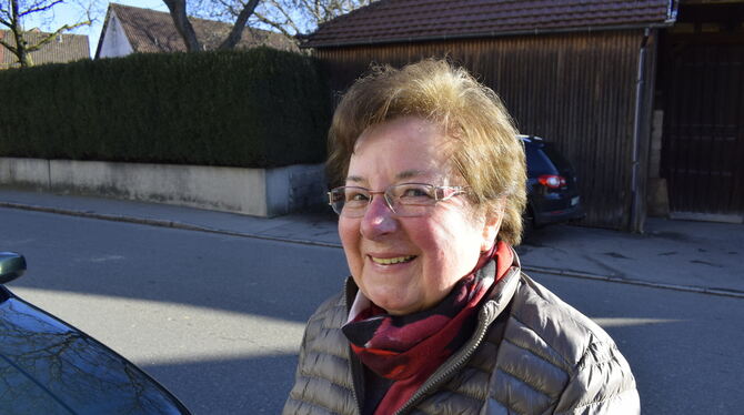 Siegrid Putsch fühlt sich in Rübgarten und in Gniebel zu Hause. Sie hat hier ihre Freunde und Nachbarn.