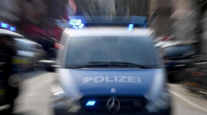 Polizei mit Blaulicht