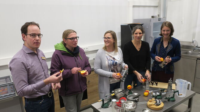 Vorstellung des neuen Jahresprogramms des Mössinger Streuobstinfozentrums mit Veranstaltungen in der mehr genutzten Obstwerkstat