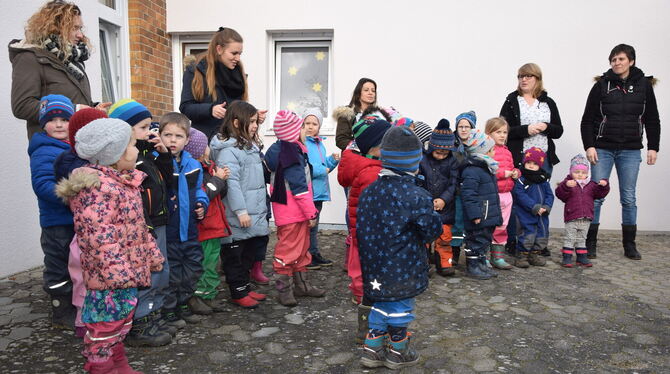 Die Eröffnung des Kindergartens an Roßbergstraße. Foto: Sapotnik