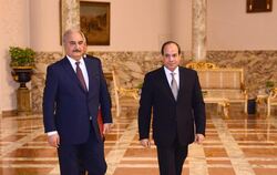 Abdel Fattah al-Sisi und General Haftar