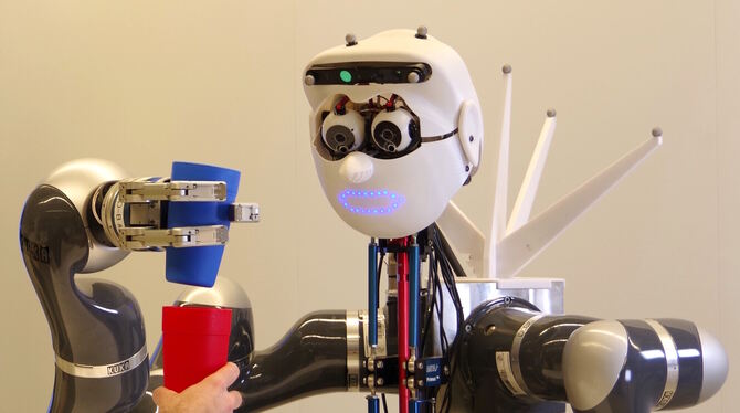 Künstliche Intelligenz bei der Arbeit: Am Max-Planck-Institut in Tübingen werden nicht nur die Greiffähigkeiten von Roboter Apo