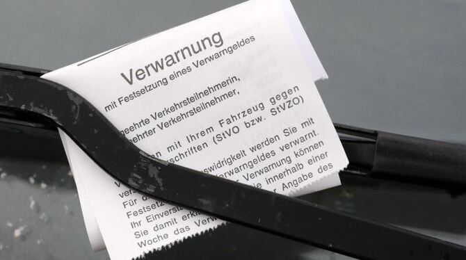 Strafzettel für Falschparker