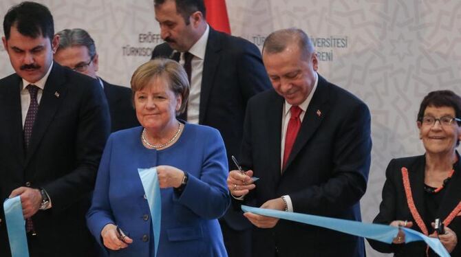 Merkel zu Besuch in Istanbul