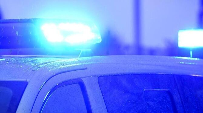 Blaulicht einer Polizeistreife