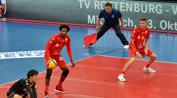 Mit 17 Punkten bester Scorer des TV Rottenburg: Tim Grozer. FOTO: NIETHAMMER Mit 17 Punkten bester Scorer des TV Rottenburg: Tim Grozer. FOTO: NIETHAMMER