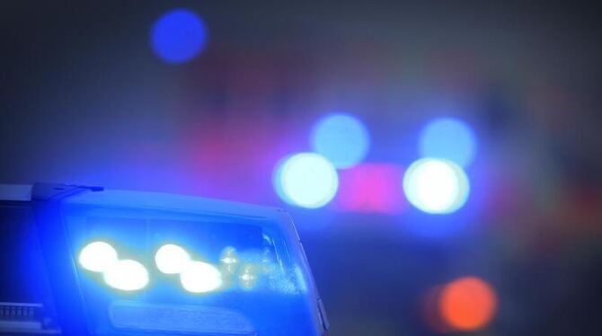 Polizeiauto mit Blauchlicht