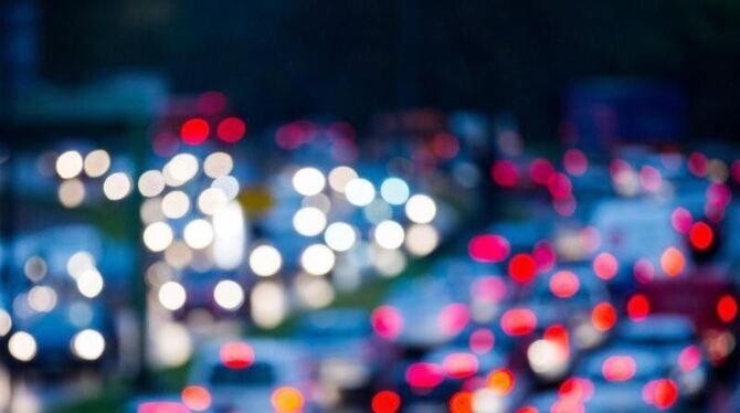 Stau auf einer Autobahn Stau auf einer Autobahn