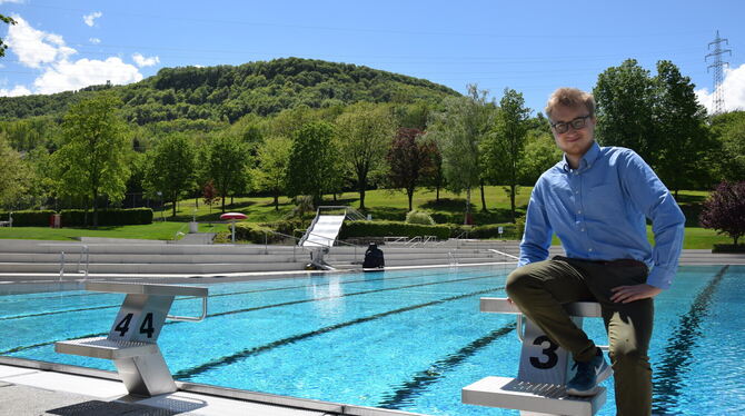 Lennart Kerkhoff wird – nach aktuellem Stand – nicht mehr Bademeister in Pfullingen sein.  FOTO: SCHÖBEL