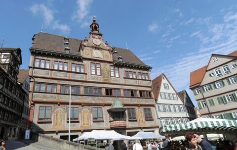 Das Rathaus von Tübingen