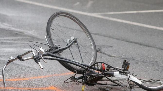 Zerstörtes Fahrrad