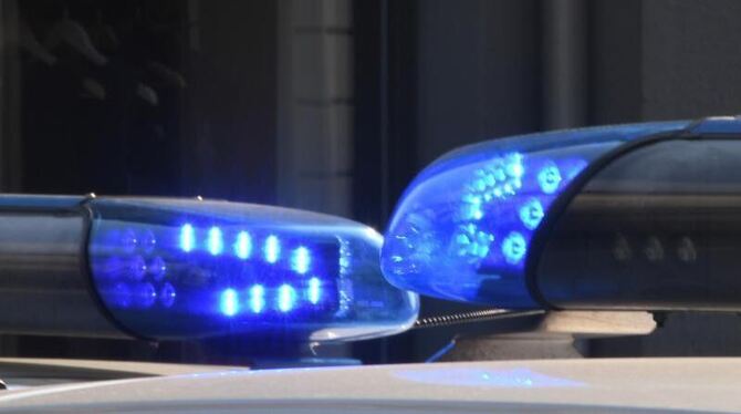 Polizei mit Blaulicht