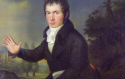 Der etwa 34-jährige Beethoven auf einem Gemälde von Joseph Willibrord Mähler.  FOTO: BEETHOVENSEROICA.COM