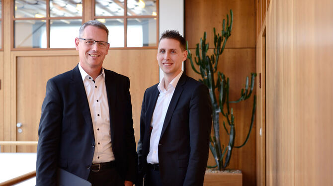 Vorstandsmitglieder Thomas Taubenberger (links) und Thomas Bierfreund. FOTO: PIETH