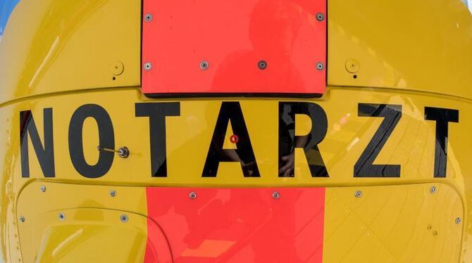 Ein Rettungshubschrauber Ein Rettungshubschrauber