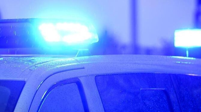 Blauchlicht auf Polizeiauto
