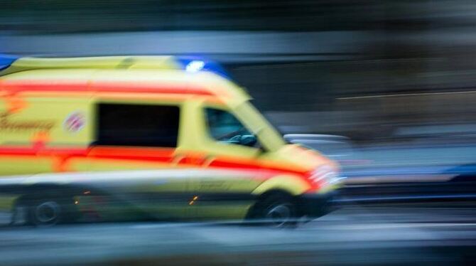 Ein Krankenwagen im Einsatz