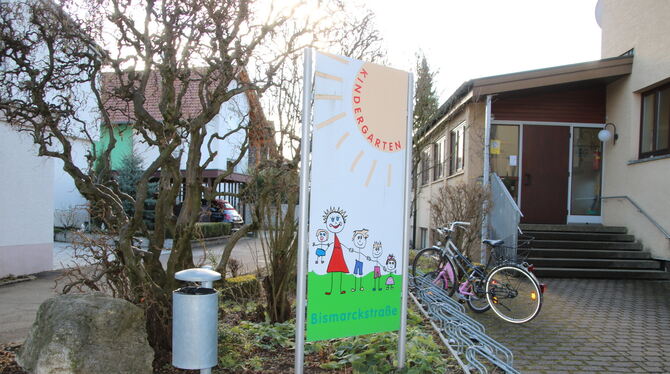 Der Kindergarten in der Bismarckstraße von Riederich kommt für eine Aufstockung der Betreuungsgruppen nicht infrage.  FOTO: OECH