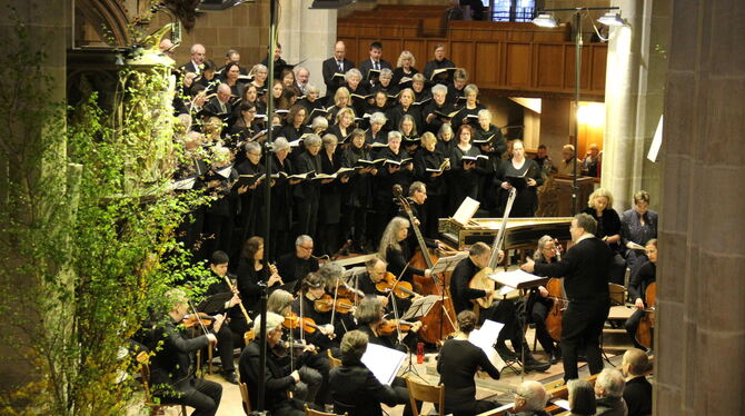 Ein Fest der Töne zur Feier der 3 000. Motette: Die Kantorei der Tübinger Stiftskirche, das Ensemble Vocale Piccolo und die Came