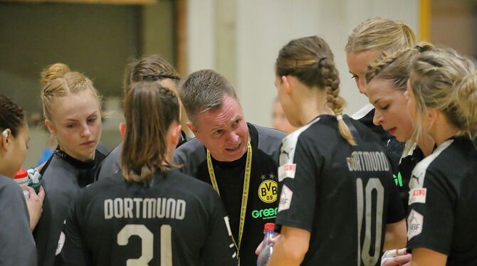 Mit Borussia Dortmund auf Erfolgskurs: Handball-Trainer André Fuhr.  FOTO: EIBNER