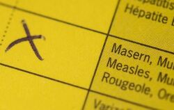 Markierung in einem Impfpass