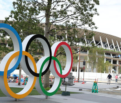 Das Olympiastadion ist fertig, aber kommt Olympia 2020 wirklich nach Tokio? FOTO: WITTERS