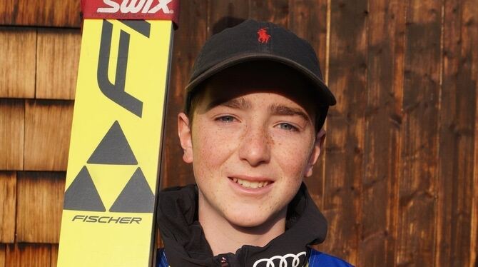 Zweiter in der Deutschlandpokal-Gesamtwertung: Der Skispringer  Ben Bayer vom  VfL Pfullingen.  FOTO: VEREIN