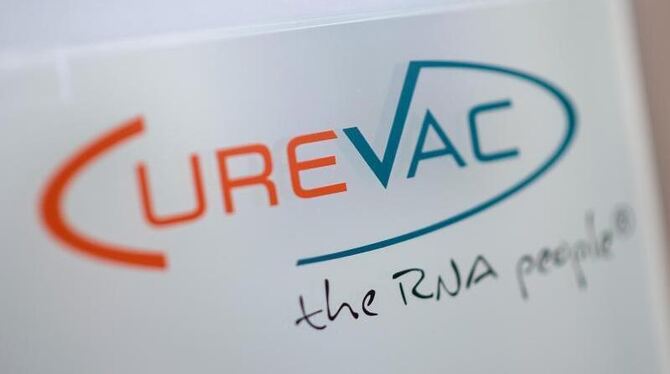 Logo des biopharmazeutischen Unternehmens CureVac