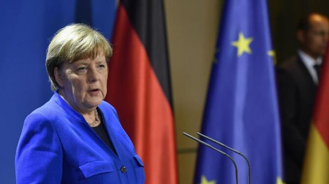 Bundeskanzlerin Merkel spricht