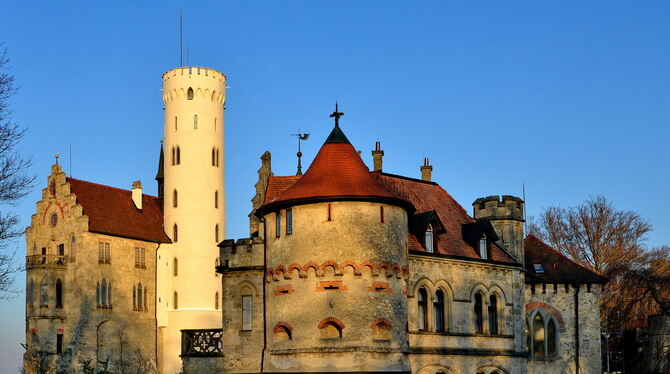 Traumhaft: Schloss Lichtenstein in der Abendsonne. Über 140 000 Besucher lockte dieser Anblick im vergangenen Jahr an den Albtra