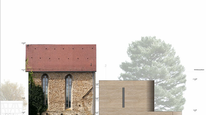 Dank des zugesagten Zuschusses von Bund und Land kommt das Projekt Kulturhaus Klosterkirche (hier die Ansicht von Süden) nun se