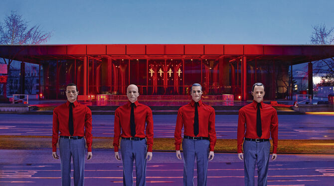 Bei Konzerten und auf Videos lassen sich Kraftwerk gerne von künstlichen Avataren vertreten.. FOTO: BOETTCHER