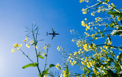 Derzeit sind Flugzeuge am Himmel ein seltenes Bild. FOTO: DPA