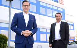 Vorstandsvorsitzender Robin Morgenstern (links) und Vorstandsmitglied Erhard Wezel berichteten über die Lage der Unternehmensgru