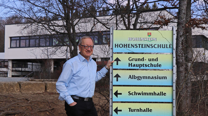 Klaus Käppeler, Schulleiter der Hohensteinschule, geht Ende dieses Schuljahres in Ruhestand.  FOTO: BLOCHING
