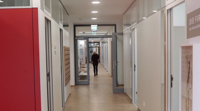 Großzügige Fluren im neuen Rathaus. Großzügige Fluren im neuen Rathaus.