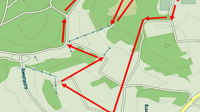 Der von Tanja Heß und Daniela Halder gestaltete Plan zeigt den richtigen Weg.