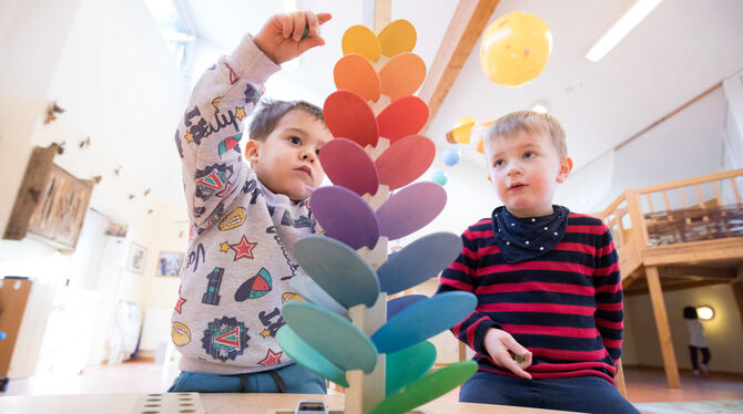 Wenig los gerade in der Kita. Das wird sich bald ändern. Wie und in welchem Umfang ist aber noch offen.  FOTO: DPA