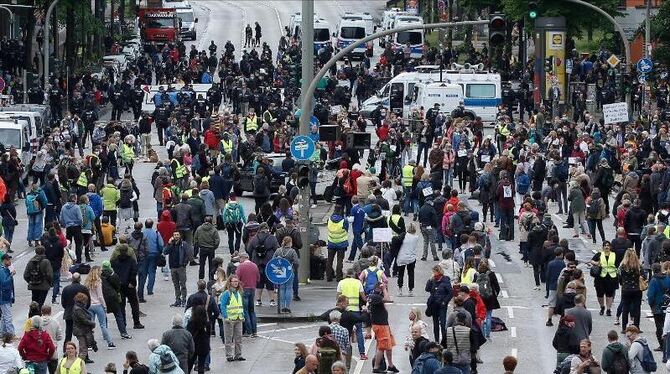Demonstration in Hamburg