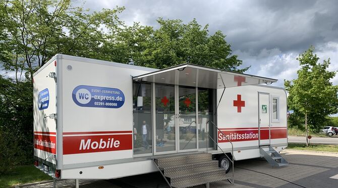 Mobile Blutabnahme bei Cegat für den Antikörpertest.Foto: Cegat Mobile Blutabnahme bei Cegat für den Antikörpertest.Foto: Cegat